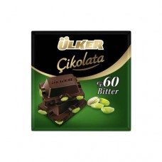 Ülker bitter %60Kakaolu-Antep Fistikli Çikolata