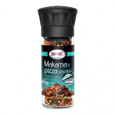 Bağdat Makarna Pizza Çeşnisi Değirmenli Kapak Cam Şişe